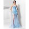 TS Couture? Formal Evening / Military Ball Dress - Open Back Plus Size / Petite Sheath / Column Sweetheart / Spaghetti Straps Sweep / Brush Train  