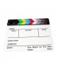 Movie / Film Director's Acrylic Clapperboard Slate - White + Black  