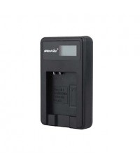 Camera Battery Charger with Screen for Olympus LI - 50 b Black  