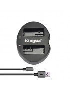KingMa® Dual Slot USB Battery Charger for Canon LP-E8 Battery for EOS 550D 600D 650D 700D Camera  