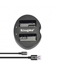 KingMa® Dual Slot USB Battery Charger for Canon LP-E8 Battery for EOS 550D 600D 650D 700D Camera  