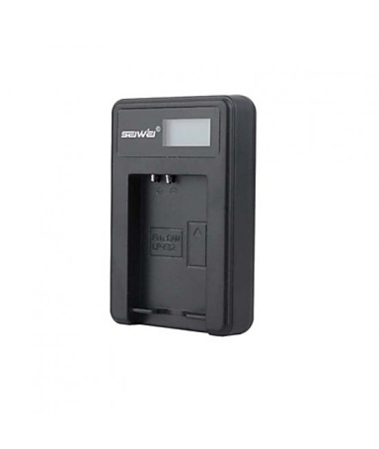 Camera Battery Charger with Screen for Canon LP-E12 Black  