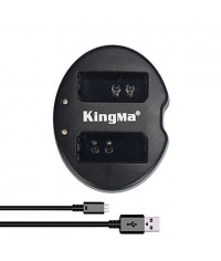 KingMa® Dual Slot USB Battery Charger for Canon LP-E10 Battery for Canon Rebel T3 T5 EOS 1100D 1200D KISS X50 Camera  