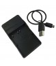 EL3E Micro USB Mobile Camera Battery Charger for Nikon EL-EL3E A D90 D80 D300S 300 700 200 Fujifilm FNP150 Minolta NP400  