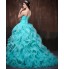 Formal Evening Dress Ball Gown Sweetheart Chapel Train Satin / Tulle / Polyester with Ruffles / Criss Cross  