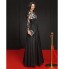 TS Couture? Formal Evening Dress A-line V-neck Floor-length Lace / Satin / Taffeta with Lace  