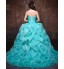 Formal Evening Dress Ball Gown Sweetheart Chapel Train Satin / Tulle / Polyester with Ruffles / Criss Cross  