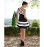 TS Couture? Cocktail Party / Sweet 16 Dress - Short Plus Size / Petite A-line One Shoulder Short / Mini Satin with Flower(s) / Ruffles  