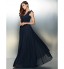 TS Couture? Formal Evening Dress A-line V-neck Floor-length Chiffon with Flower(s)  