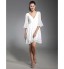 TS Couture? Cocktail Party / Graduation Dress - Short Plus Size / Petite A-line / Princess V-neck Short / Mini Chiffon with Beading / Pleats / Ruching  
