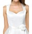 TS Couture? Cocktail Party Dress A-line Sweetheart Knee-length Satin with Buttons / Flower(s)  