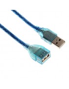 1M USB 2.0 Male to Female Connection Cable for Camera Blue  