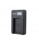 Camera Battery Charger with Screen for Canon LP-E12 Black  